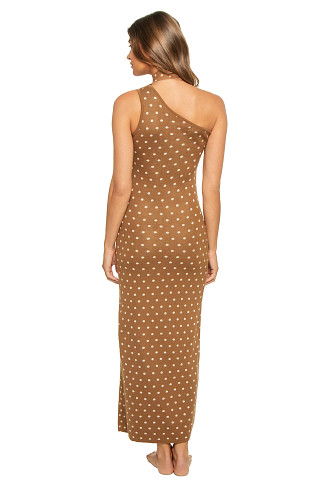 BROWN Natalie One Shoulder Knit Maxi Dress