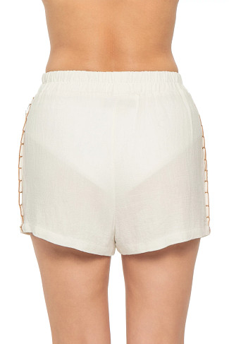 WHITE Side Stitch Shorts