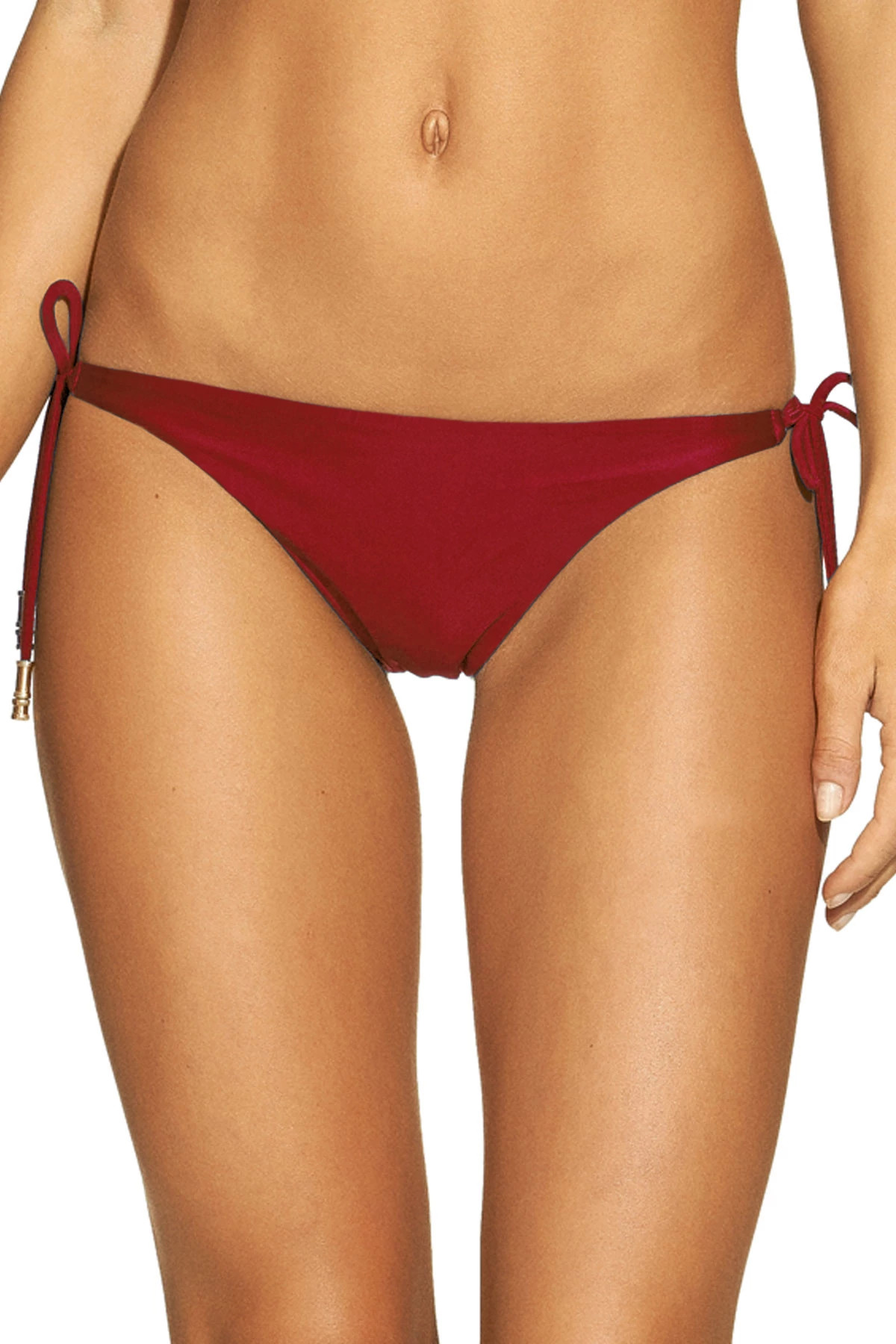 RED Tie Side Hipster Bikini Bottom image number 1