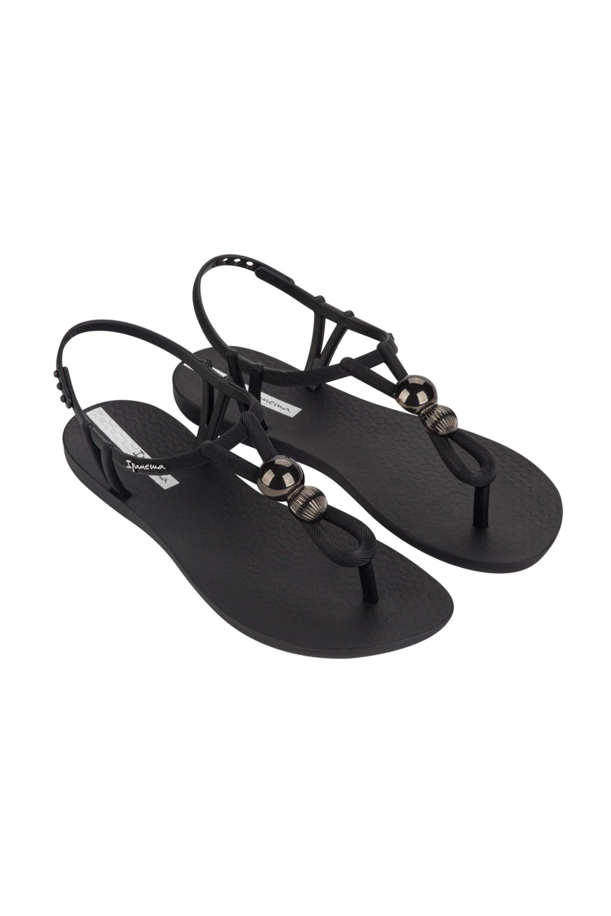 BLACK/SILVER Class Spheres Sandals image number 2