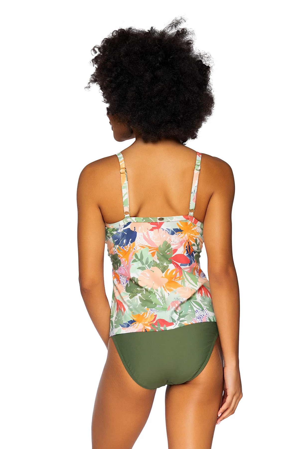 SERENDIPITY Forever Over The Shoulder Tankini Top (D+ Cup) image number 2