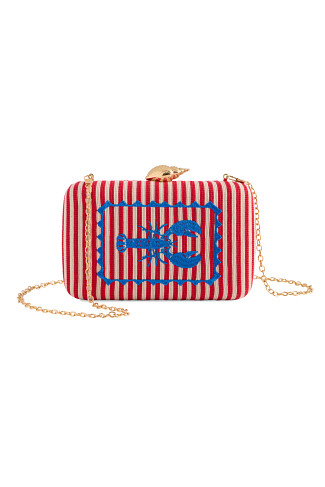 RED Marina Lobster Minaudi&egrave;re Clutch