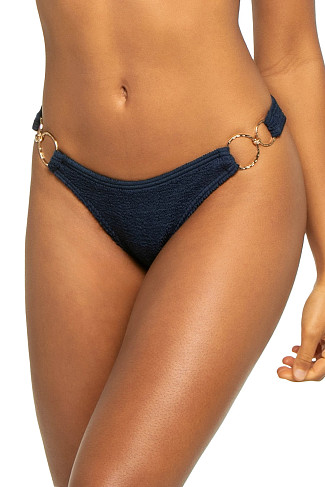 NAVY BLUE Dubai Ring Side Hipster Bikini Bottom