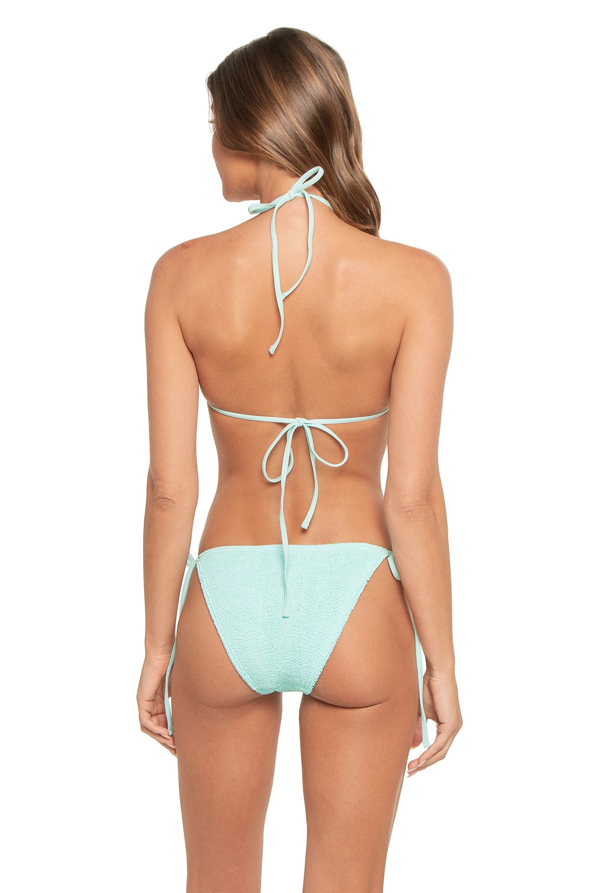ISLAND BLUE Alexandria Crinkle Triangle Top image number 2