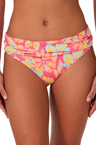 MAGIC HOUR CREPE Unforgettable Shirred Bikini Bottom