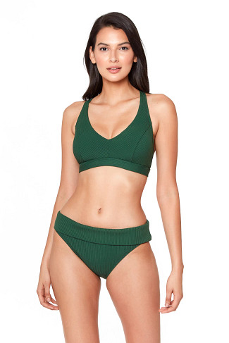 PALM Rib Underwire Bikini Top (D Cup)
