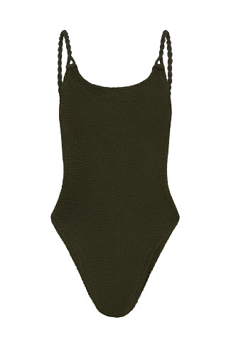 METALLIC KHAKI Camille One Piece Swimsuit