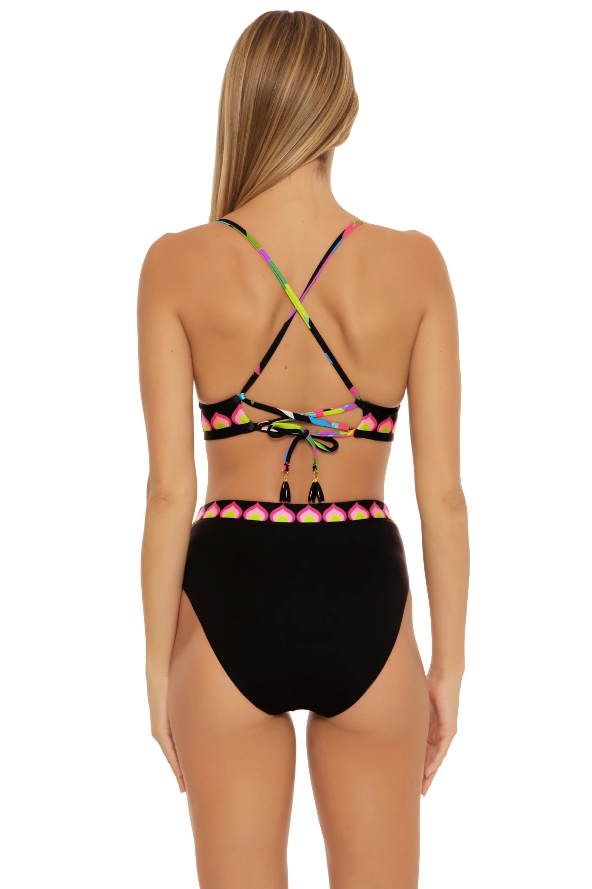 MULTI Reversible Halter Bra Bikini Top image number 3
