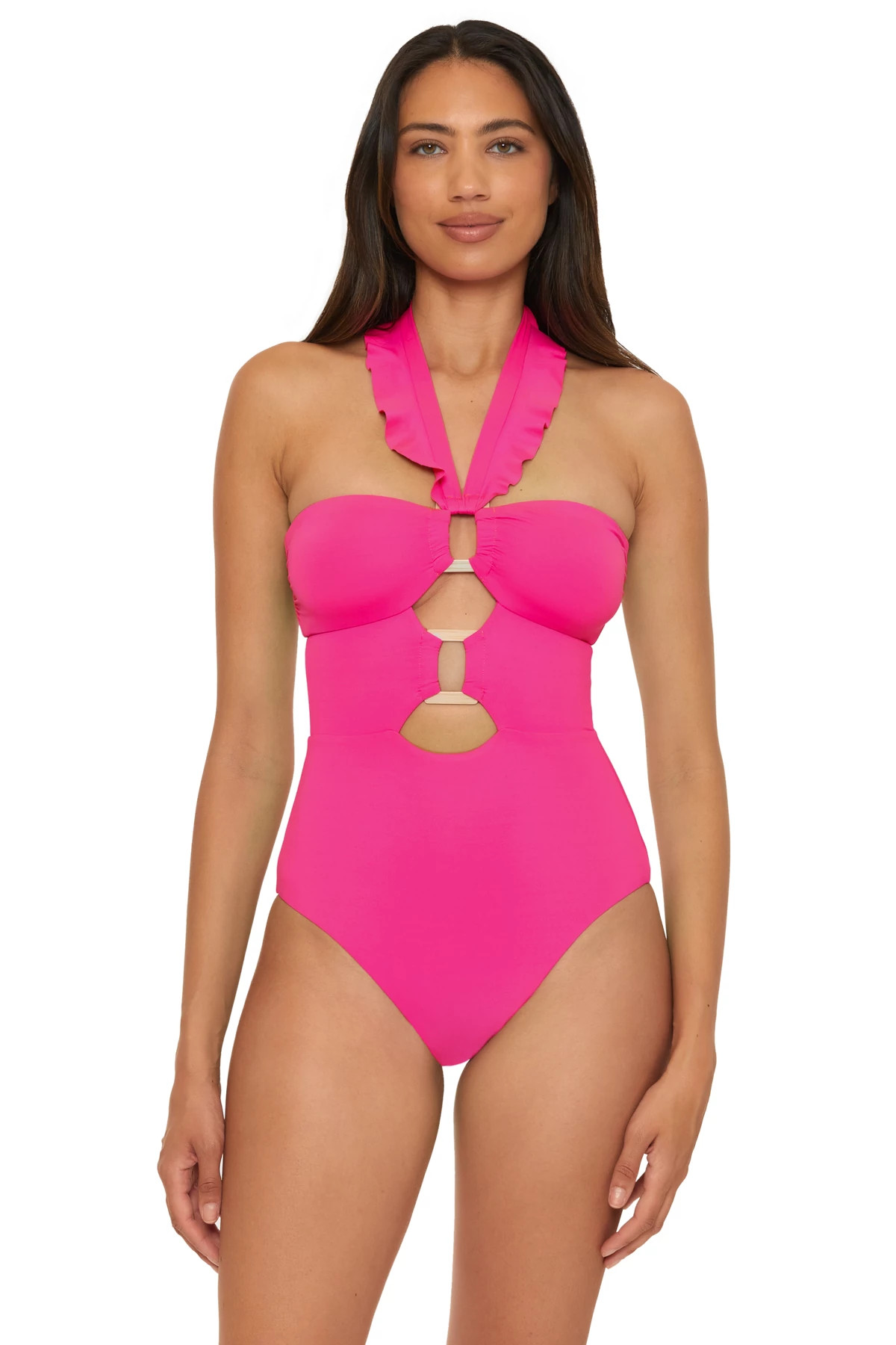 COSMOPOLITAN Buckle Up One Piece Swimsuit image number 1
