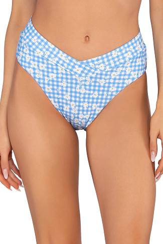 DARLING DITSY Jade V-Front Banded High Waist Bikini Bottom