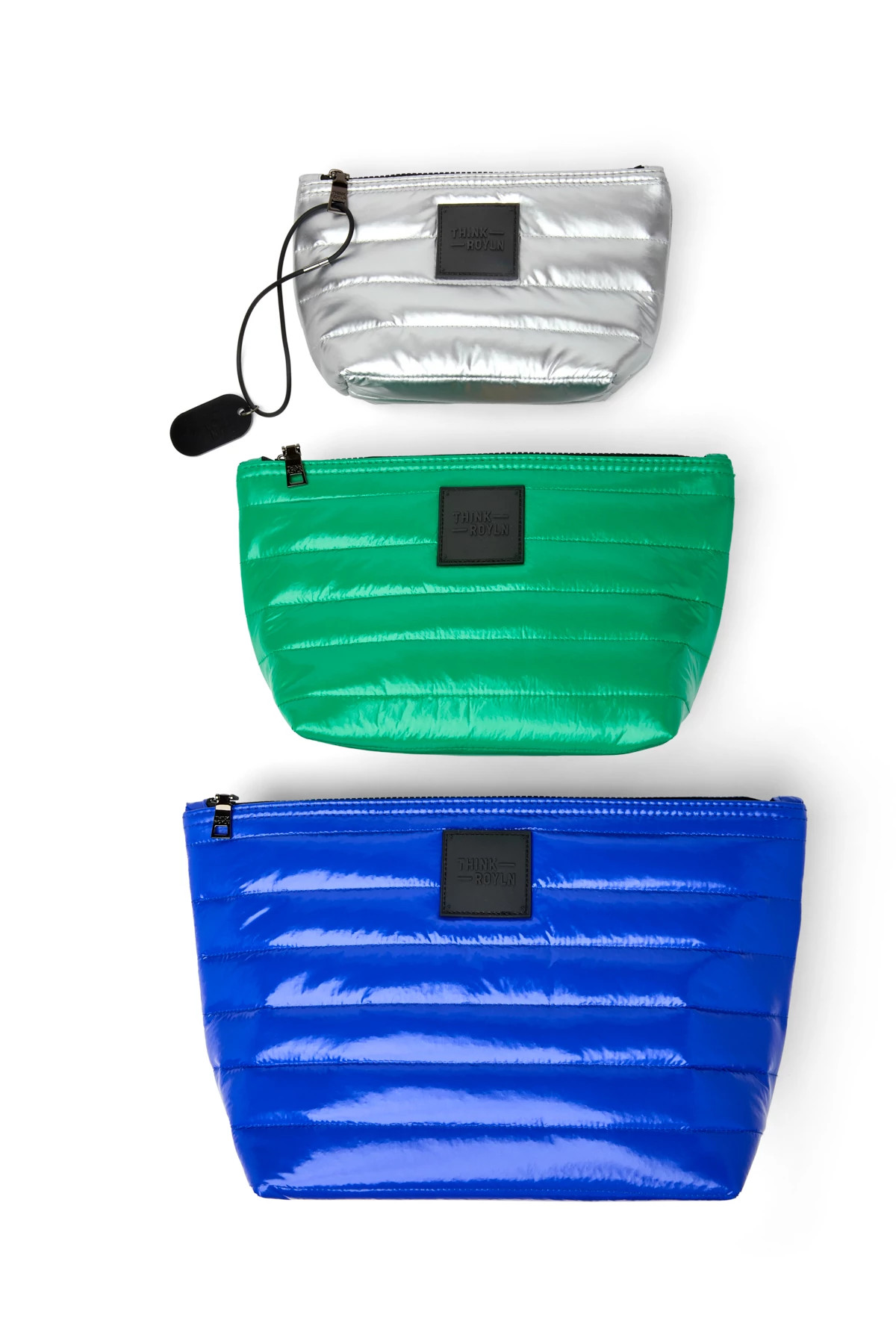 COBALT/KELLY/SILVER Travel Trio Pouch image number 2