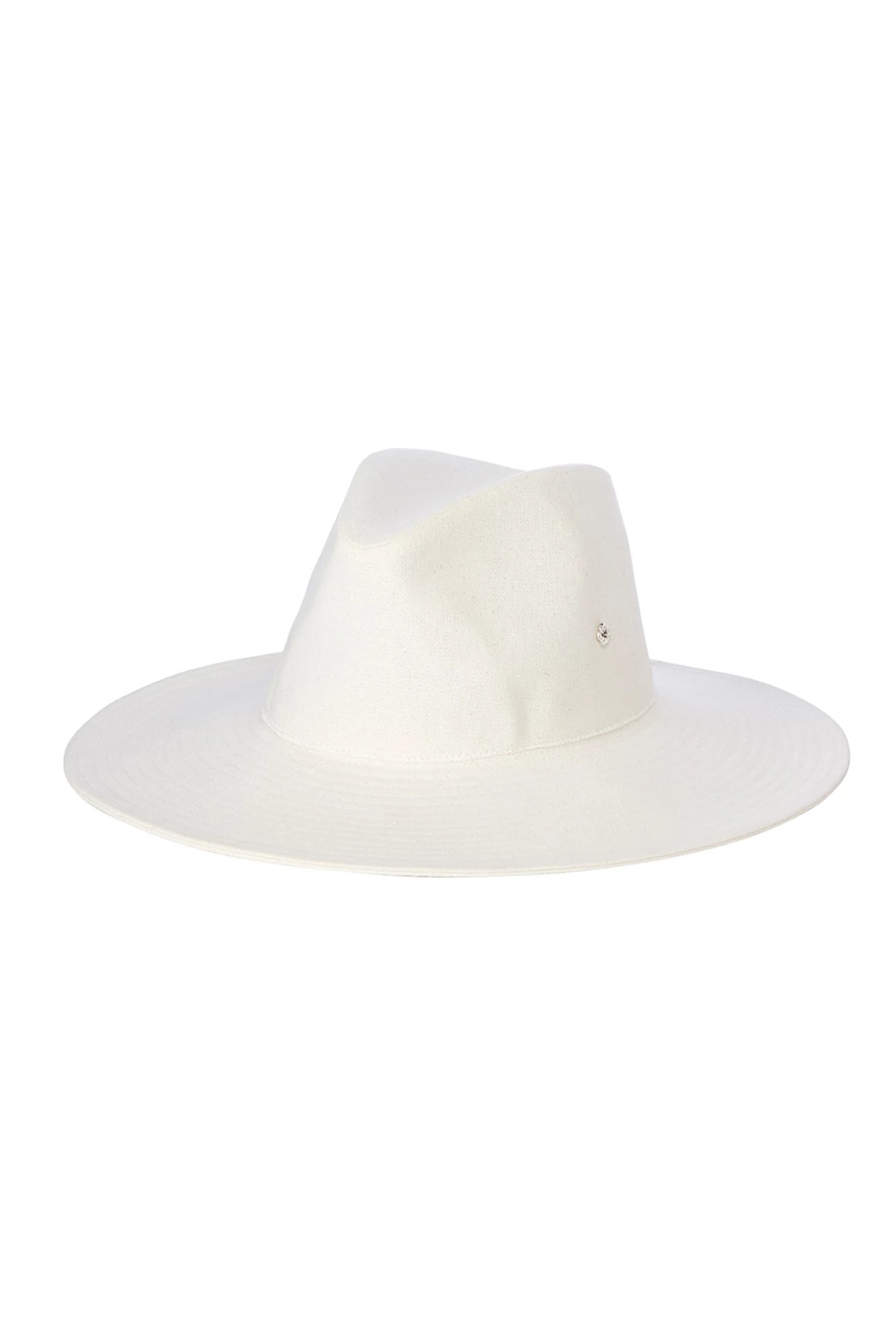 WHITE/SILVER Violetta Panama Hat image number 3