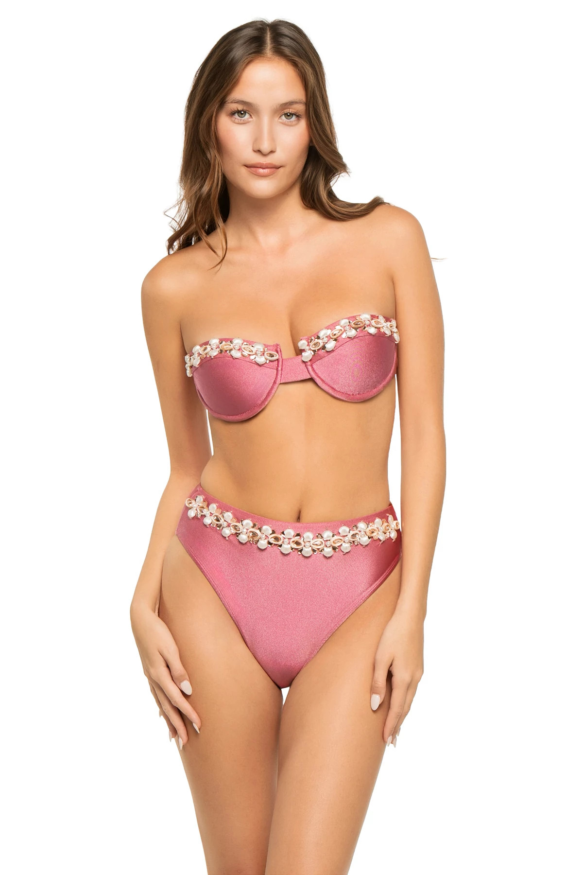 PINK Seashell Bralette Bikini Top image number 3