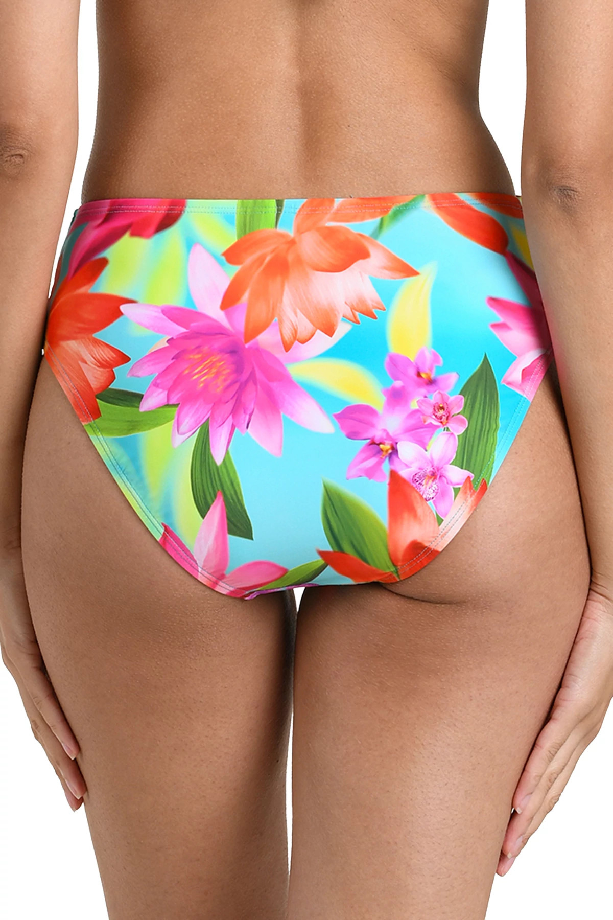 MULTI Floral High Waist Sash Bikini Bottom image number 2