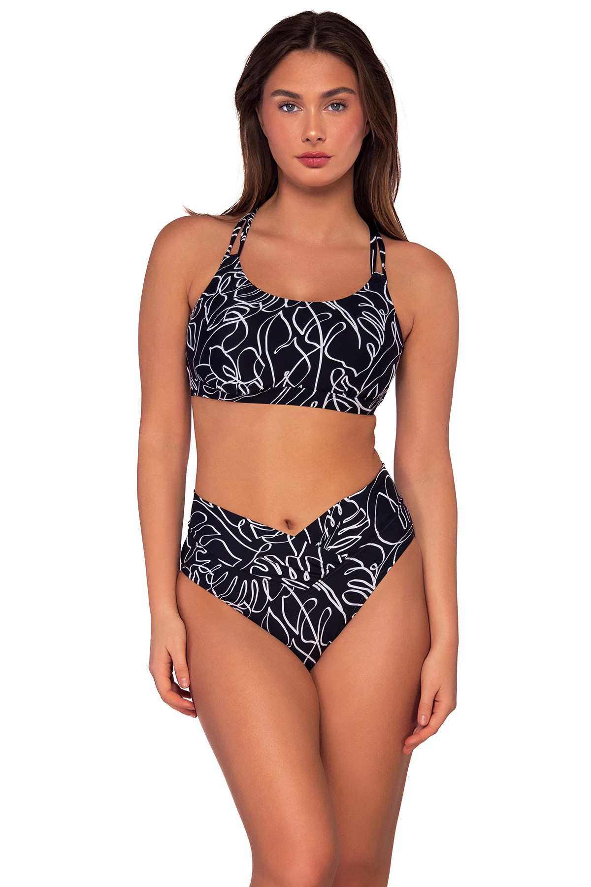 LOST PALMS Taylor Bralette Bikini Top (D+ Cup) image number 1