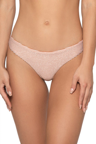 APEROL STRIPE Ruched Hipster Bikini Bottom