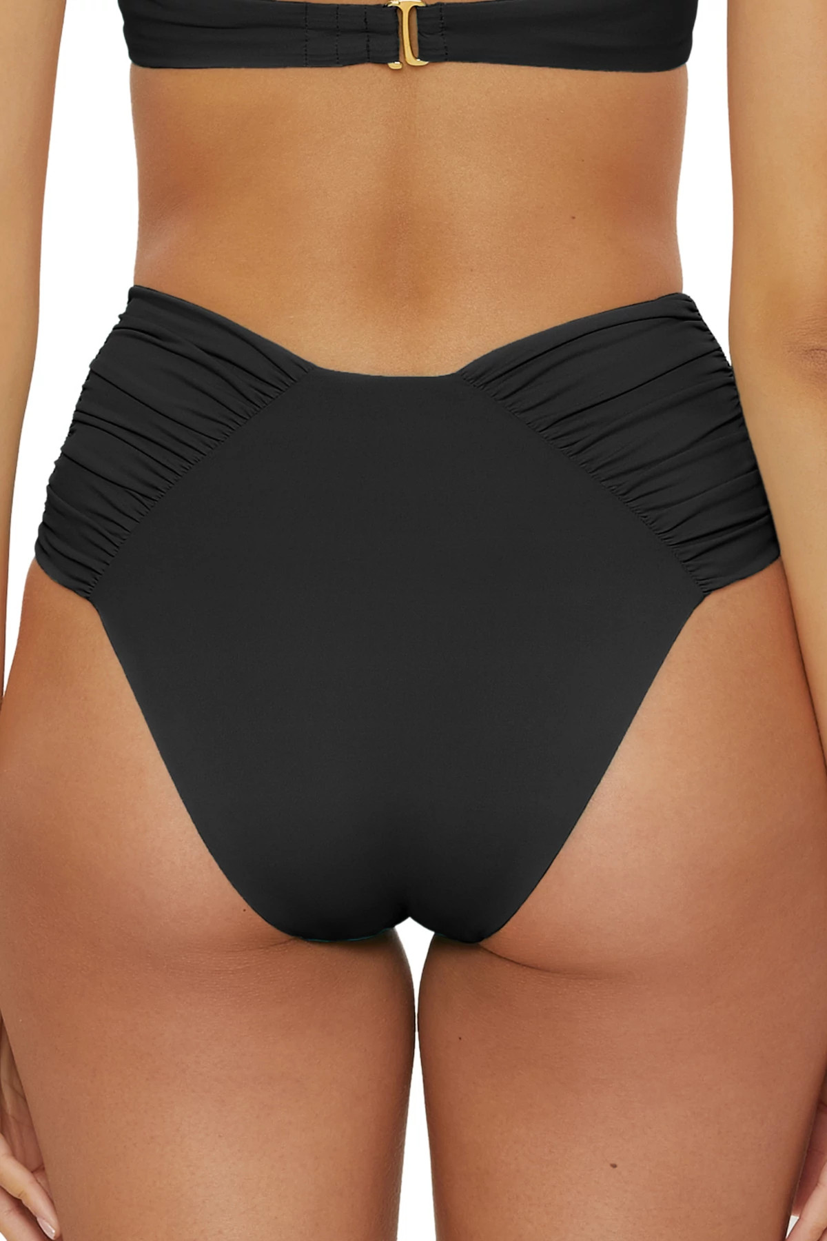 BLACK Brinley High Waist Bikini Bottom image number 2