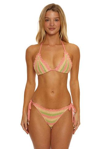 BLUSH CROCHET Sliding Triangle Bikini Top