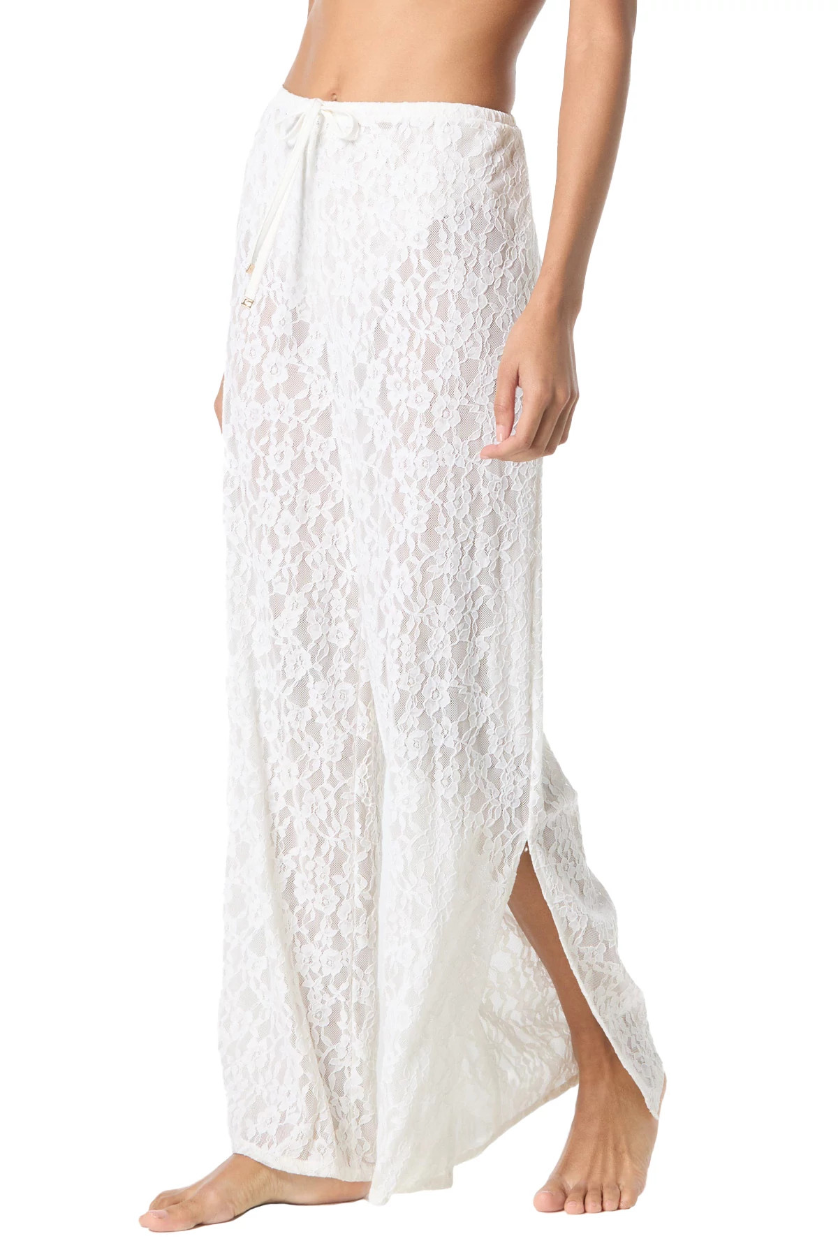 WHITE Lace Pants image number 3