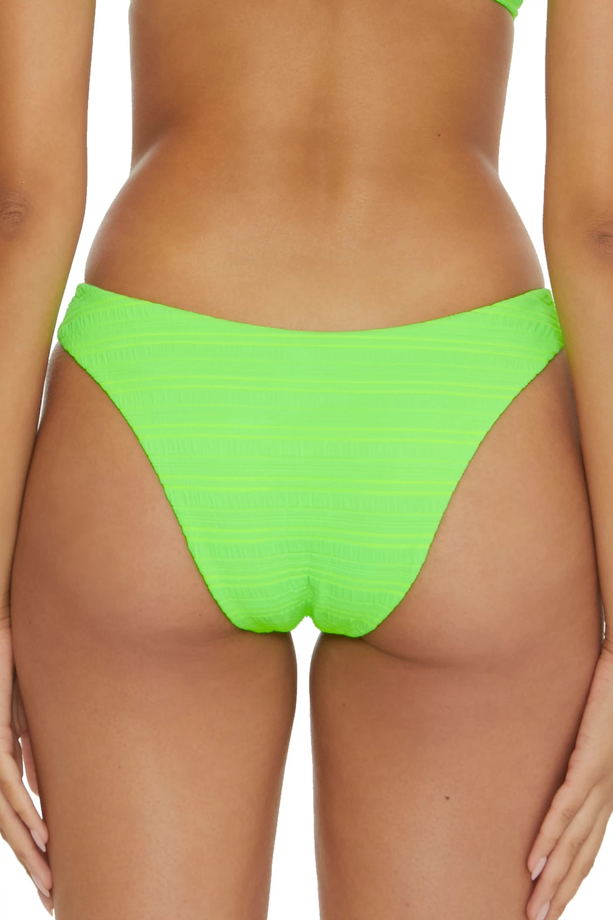 LIME JUICE Tia V-Front Brazilian Bikini Bottom image number 2