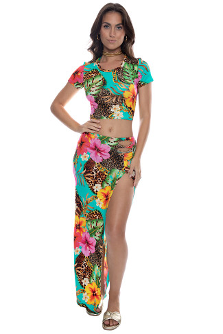 MULTI Visions Of Paradise Crop Top