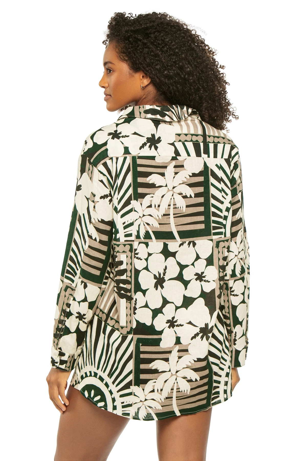 POSTCARDS FROM PARADISE Voile Linen Shirt image number 2