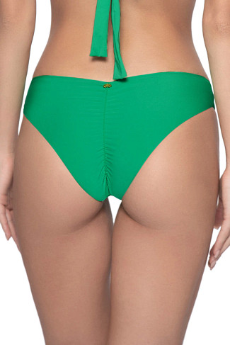 EMERALD BAY Ruched Brazilian Bikini Bottom