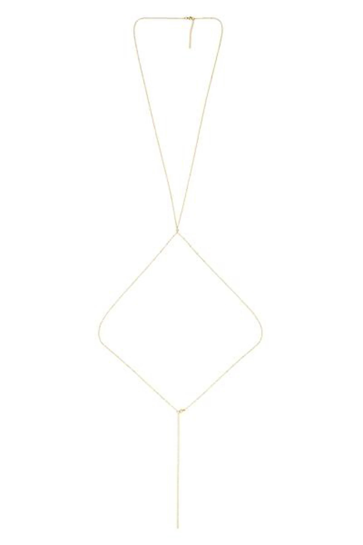 GOLD Daphne Dainty Body Chain image number 1
