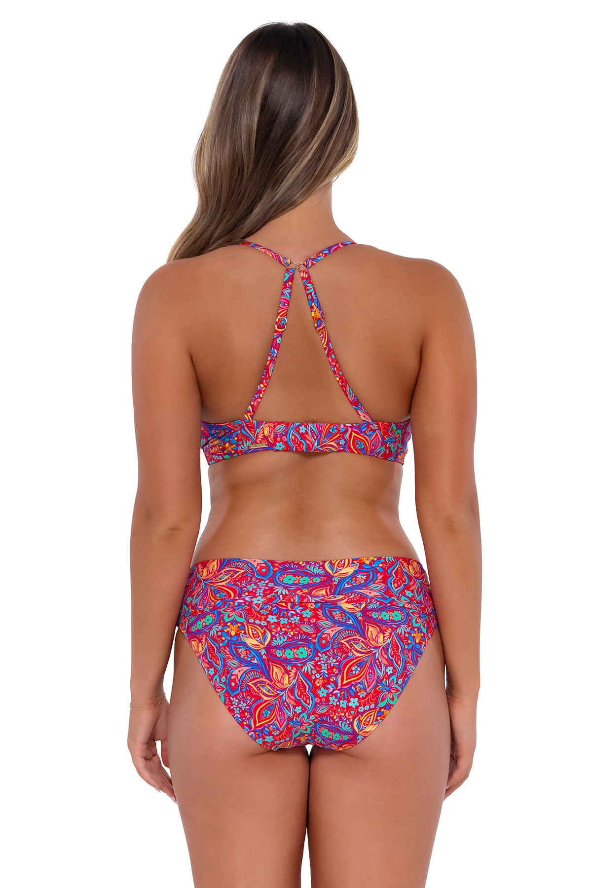 RUE PAISLEY Kauai Keyhole Bralette Bikini Top (D+ Cup) image number 3
