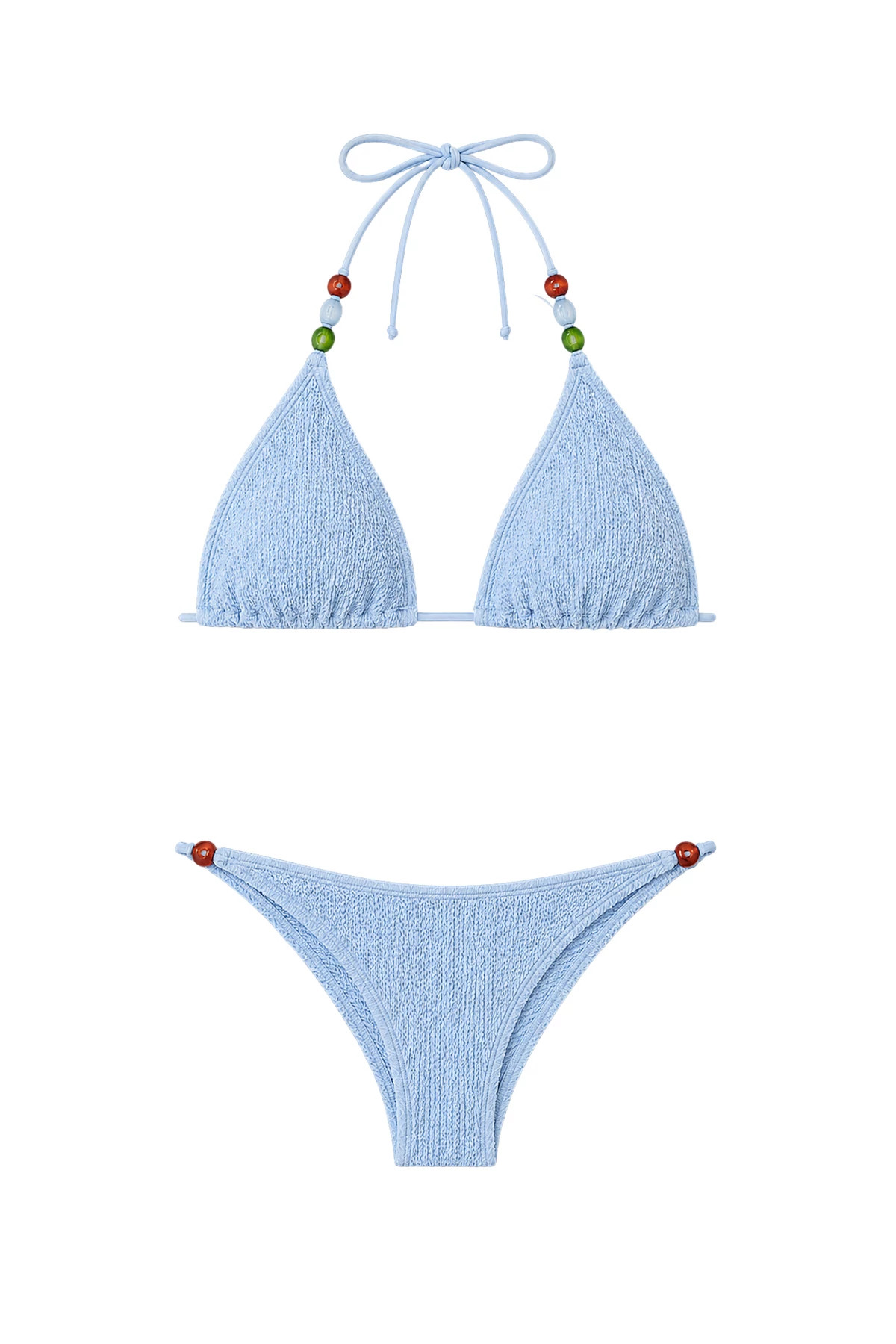 SERENITY Corfu Crinkle Triangle Bikini Top image number 3