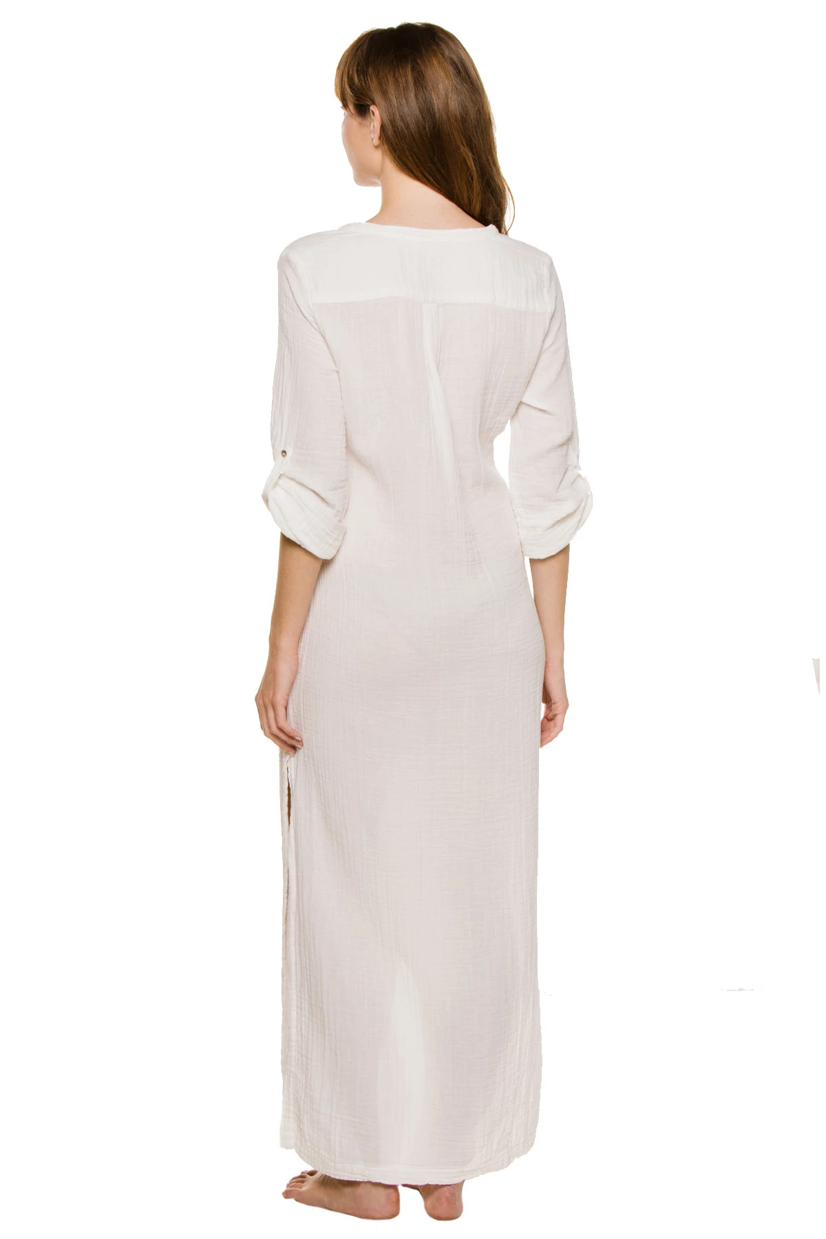 WHITE Long Tracey Maxi Dress image number 2