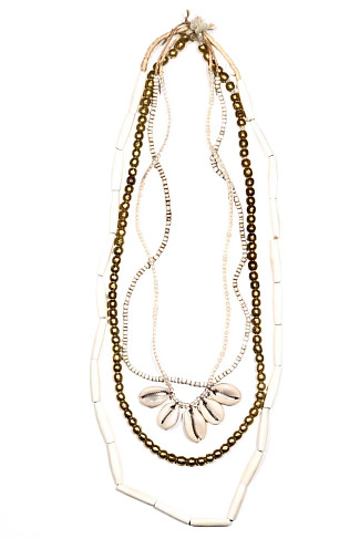 GOLD Cowrie Layer Necklace