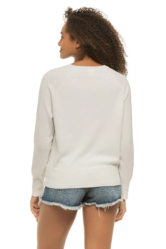 WHITE Salty Sweater