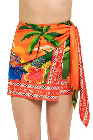 GOLDEN DAZE Golden Daze Wrap Mini Skirt