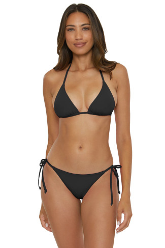 BLACK Cheryl Triangle Bikini Top