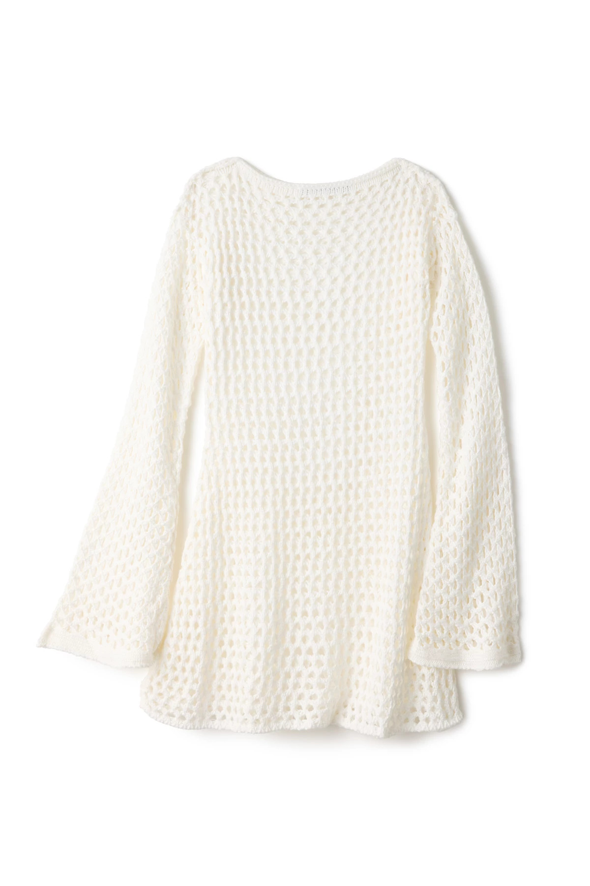 OFF WHITE Belle Crochet Mini Cover Up Dress image number 3