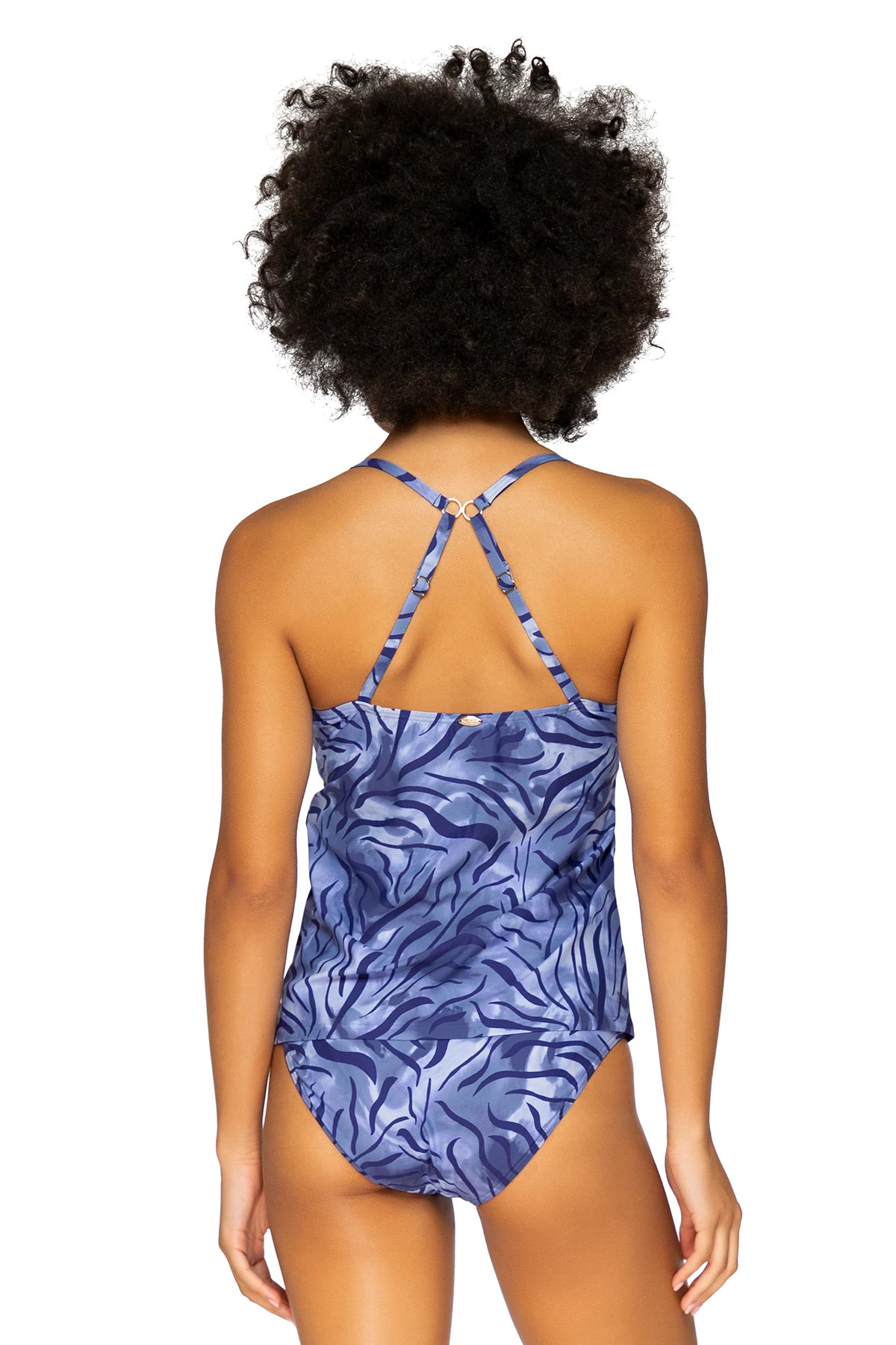 SUMATRA Crossroads Over The Shoulder Tankini Top (D+ Cup) image number 2
