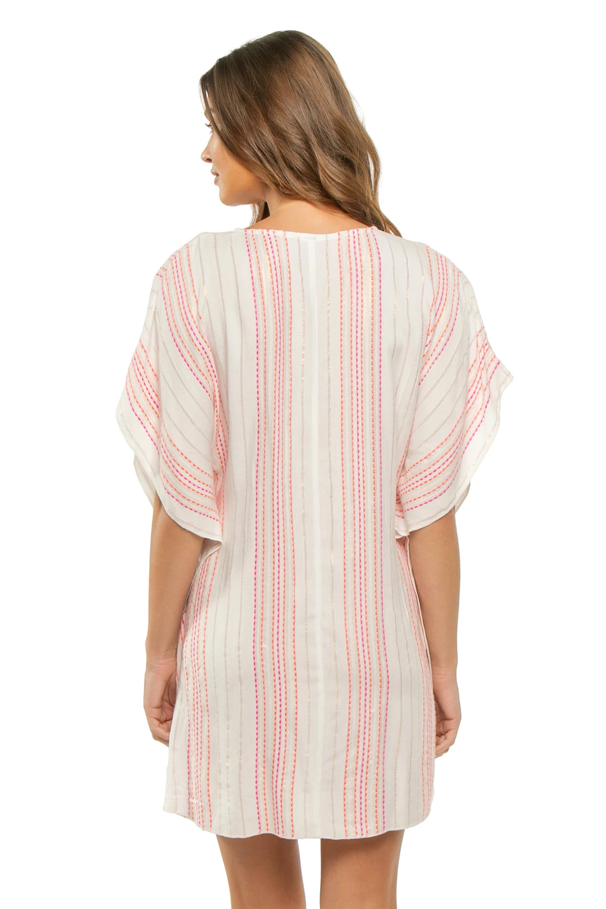 CALIENTE/WHITE Radiance Stripe Tunic image number 2