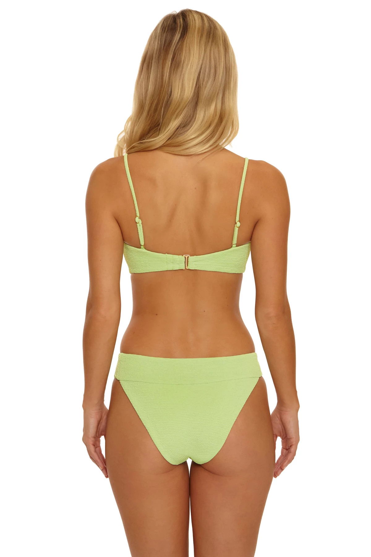 BASIL Trimed Textured Bandeau Bikini Top image number 2