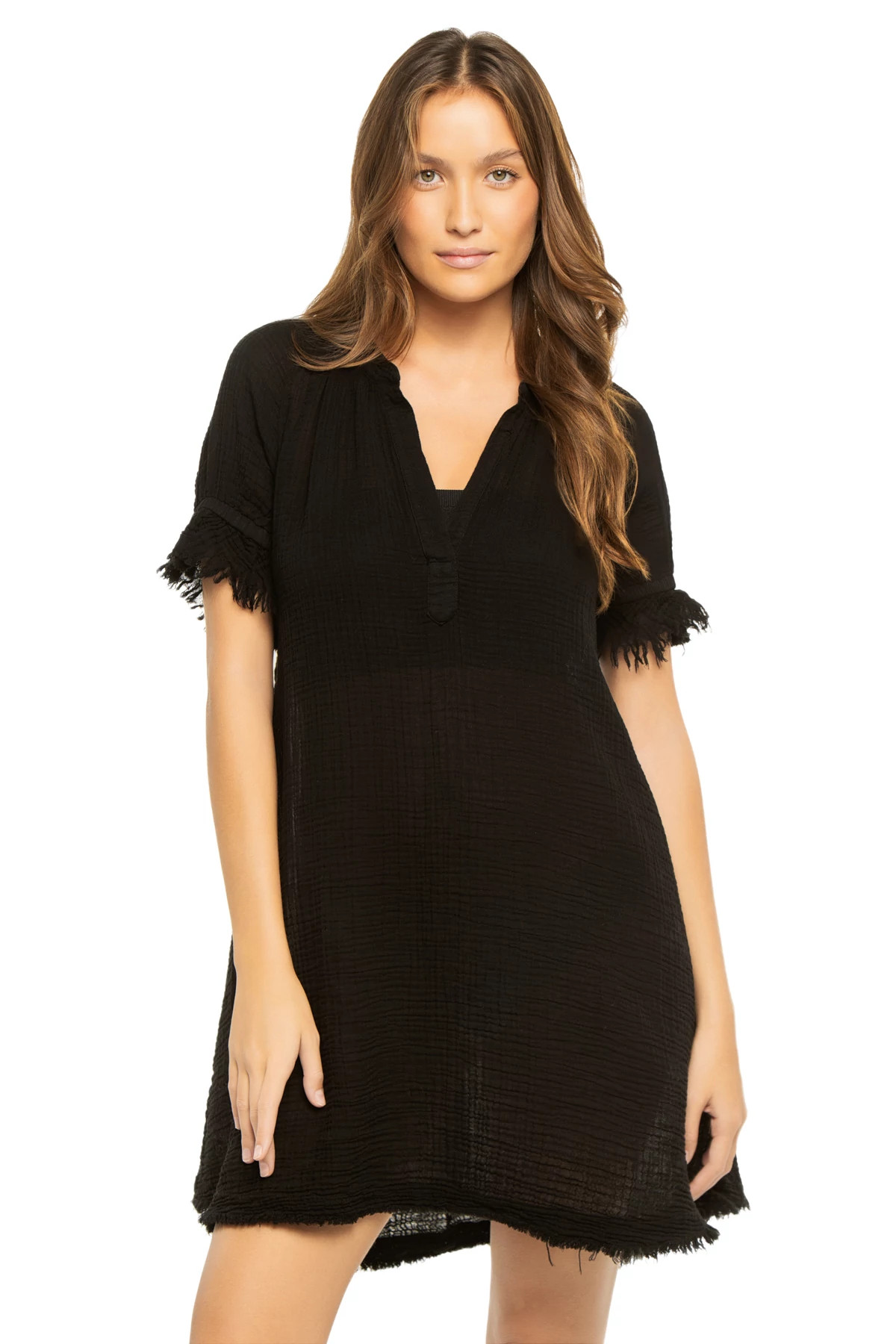 BLACK Antibes Puff Sleeve Tunic image number 1