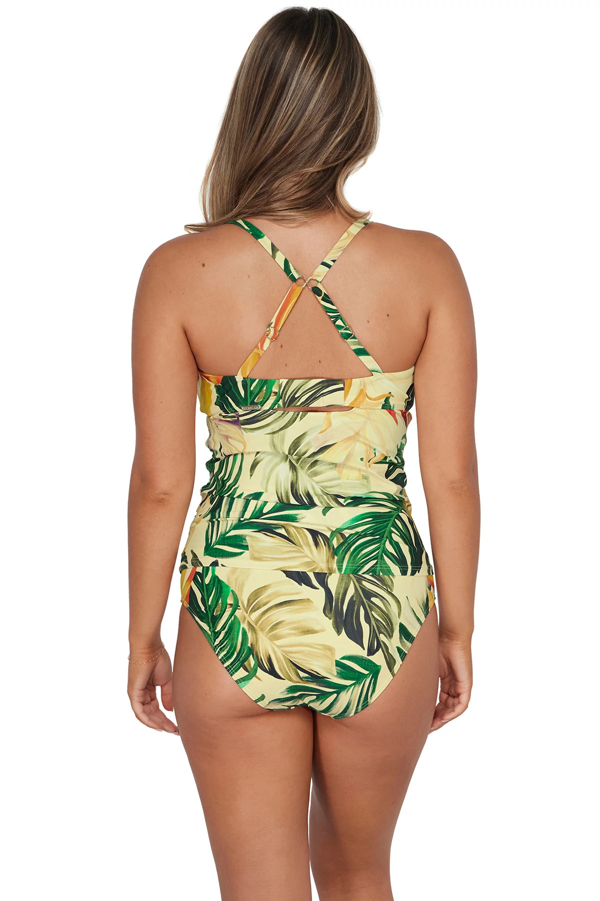 AMBER OASIS Zuri V-Wire Tankini Top (D+ Cup) image number 2