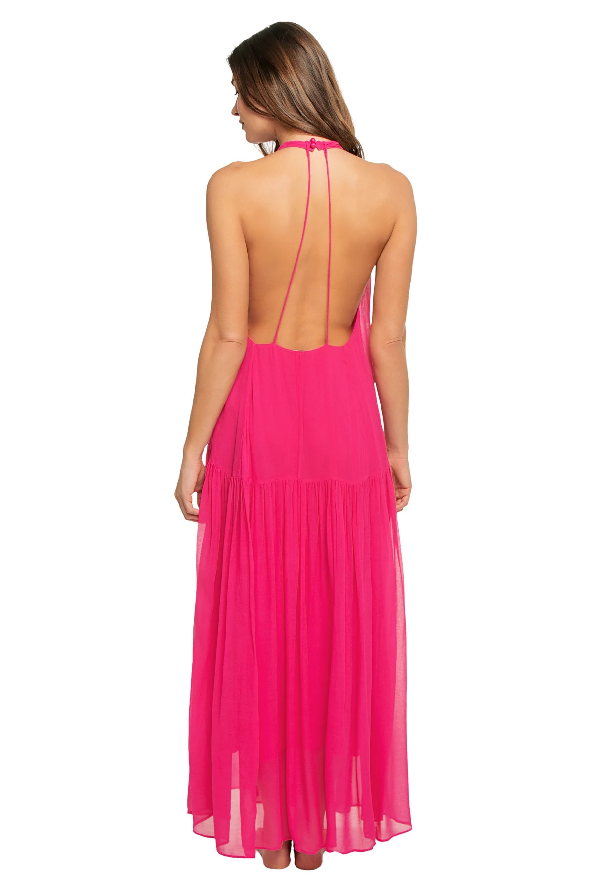 PINK High Neck Maxi Dress image number 2