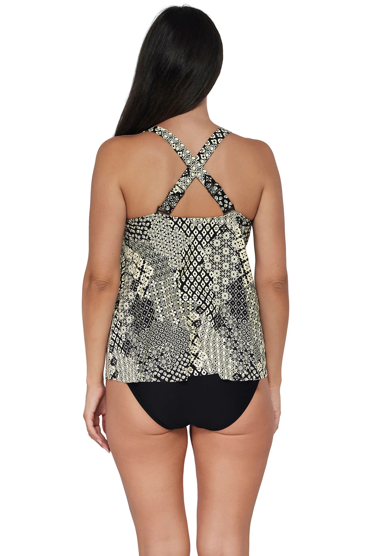 VENICE SEAGRASS TEXTURE Sadie Tankini Top image number 2