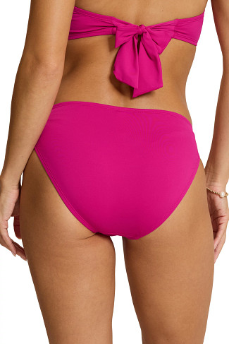 HIBISCUS POP Shirred Hipster Bikini Bottom