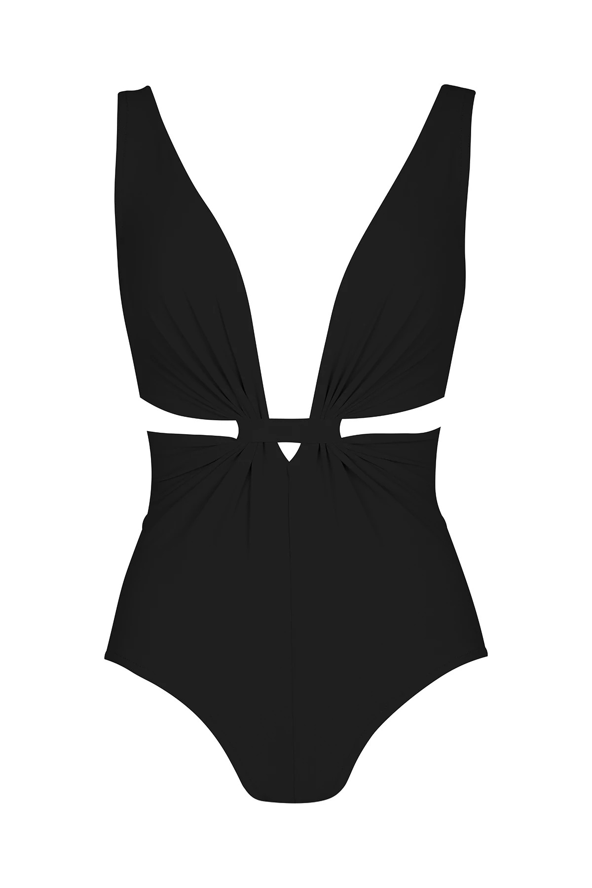BLACK Arlo Plunge One Piece Swimsuit image number 3