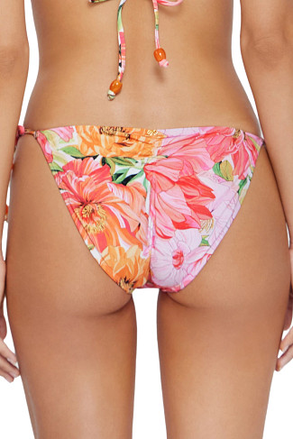 FLORAL Flora Embroidered Tie Side Hipster Bikini Bottom