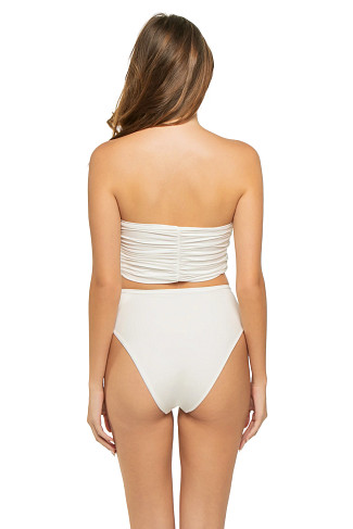 WHITE Melao Bandeau Bikini Set