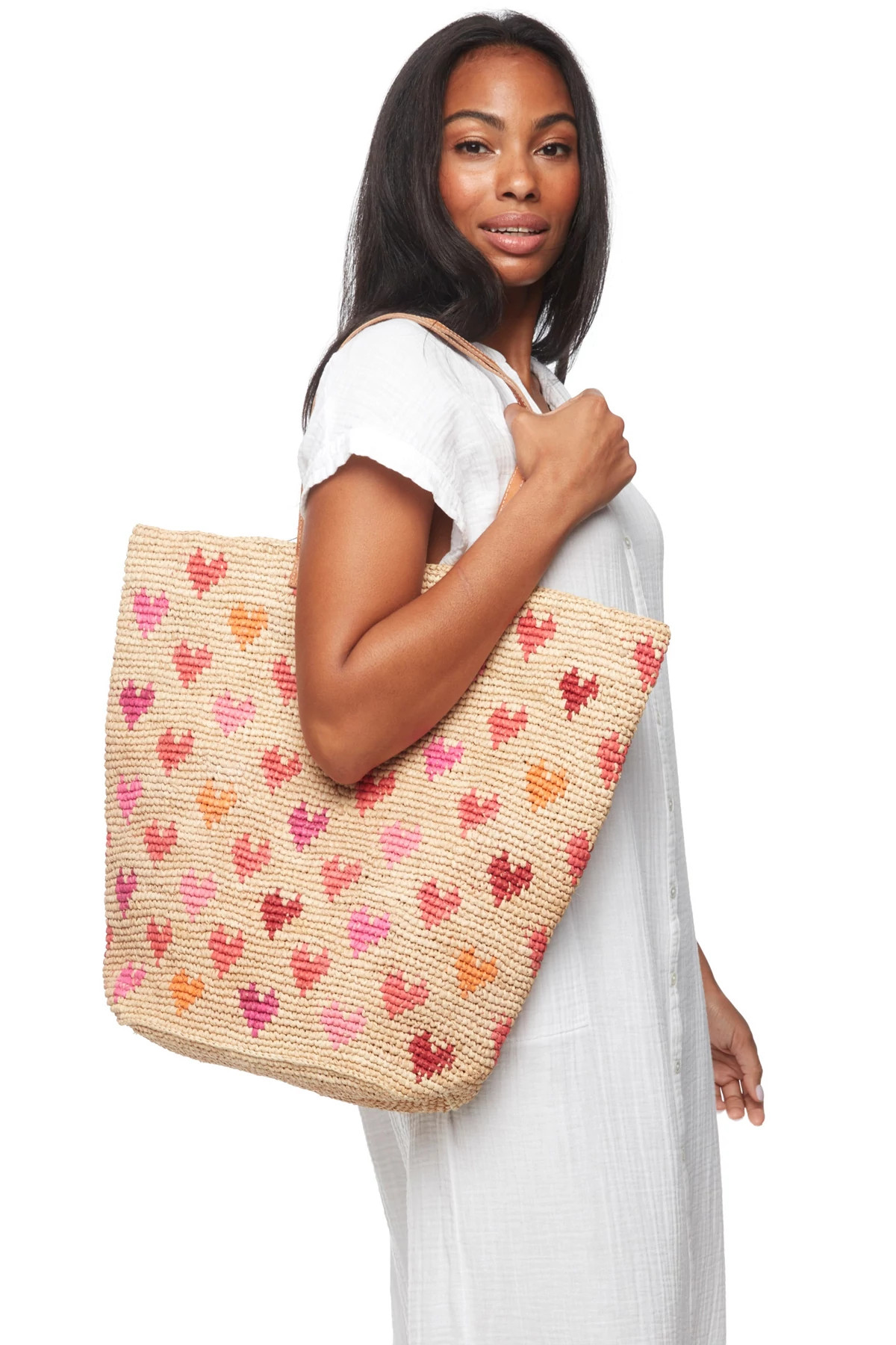 PINK MULTI Amelie Heart Tote image number 2