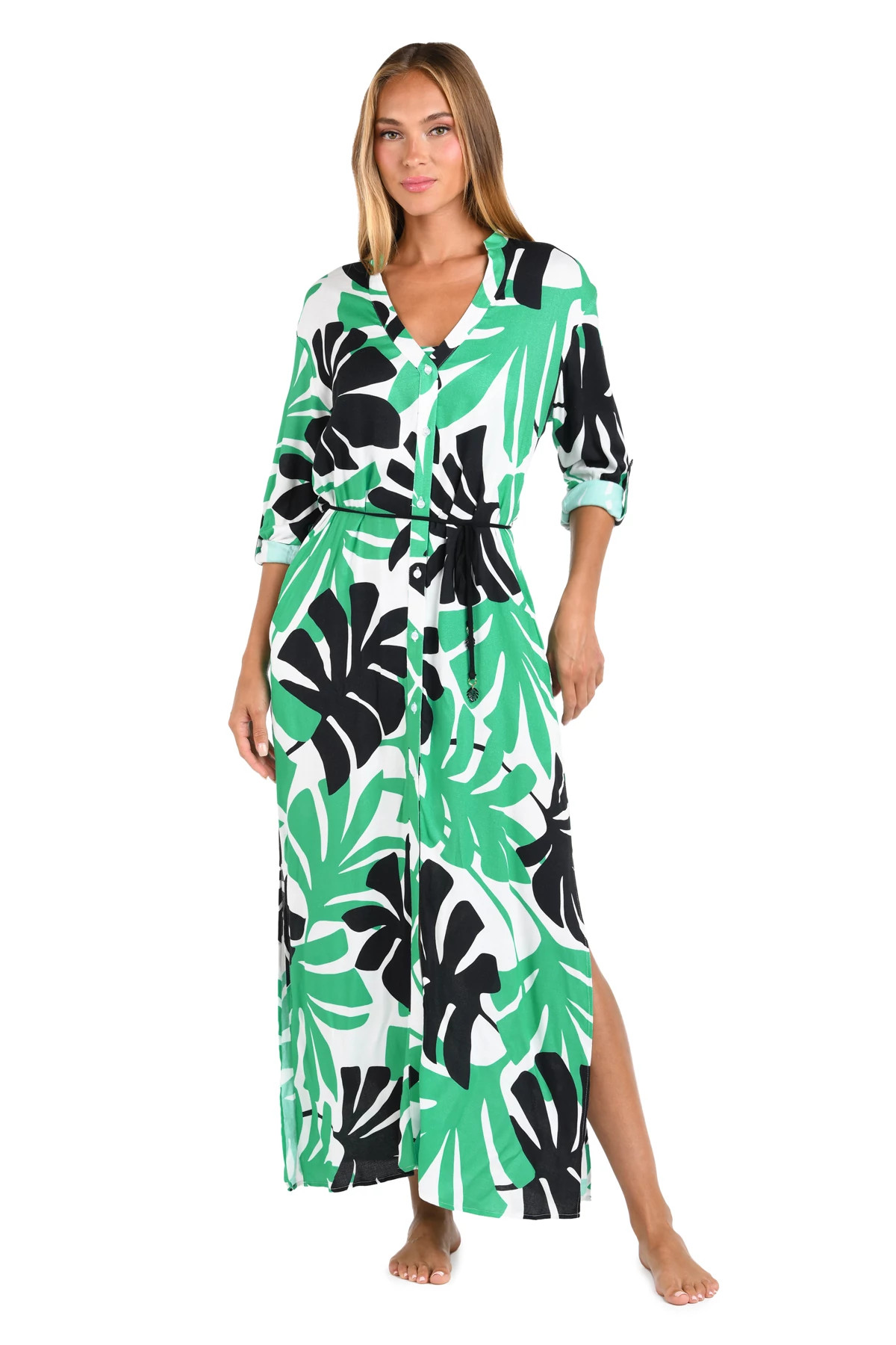 MULTI Monstera Maxi Dress image number 1