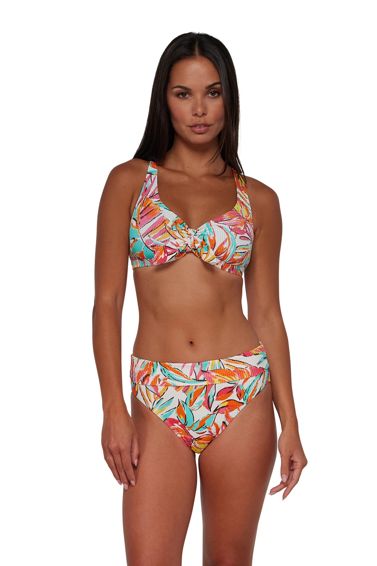 PALM SERENADE SANDBAR RIB Brandi Bralette Bikini Top image number 3